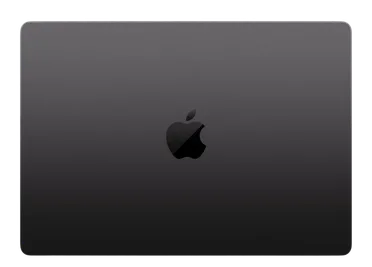 Space gray MacBook lid